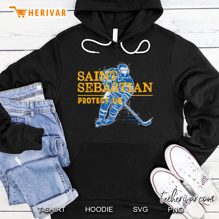 St Sebastian Hockey Patron Saint Of Sports Athletes Gift Men Hoodie