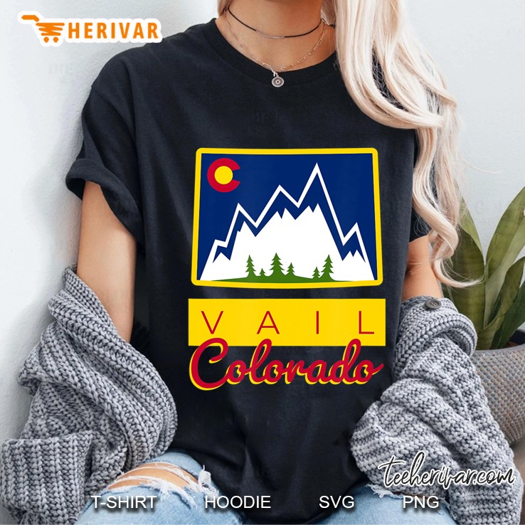 Vail Colorado For Skiing Vacation Hoodie