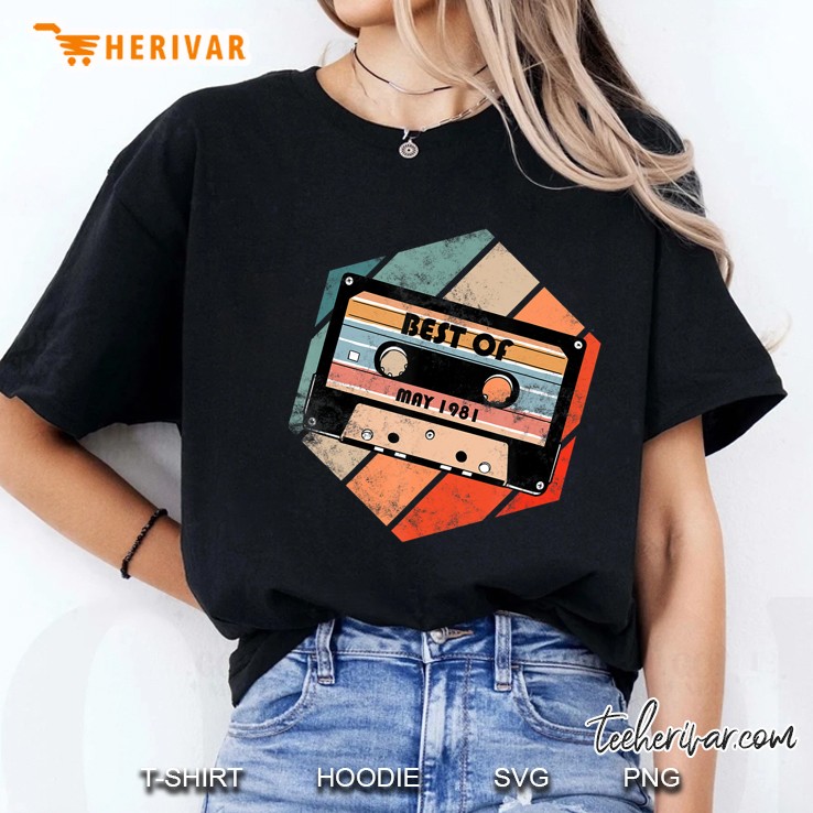Vintage Best Of May 1981 Cassette Retro Birthday Tape Ladies Tee
