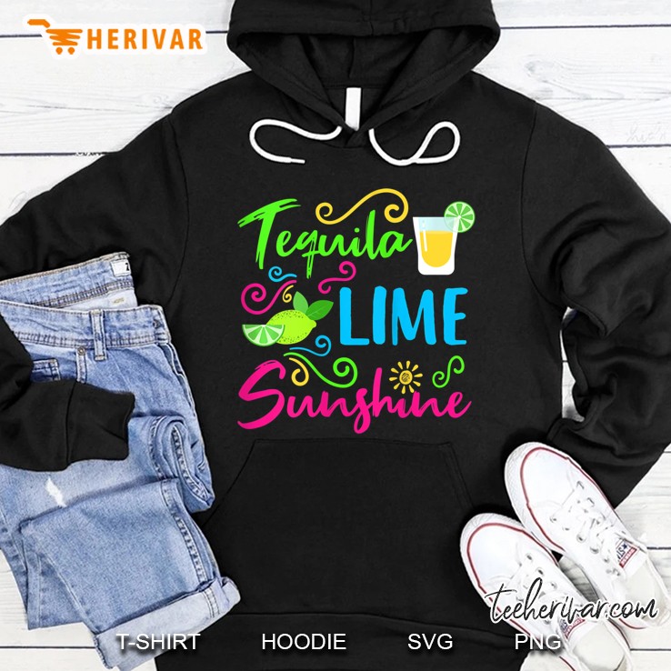 Womens Tequila Lime And Sunshine Funny Summer Beach Vacations Tank Top Mugs