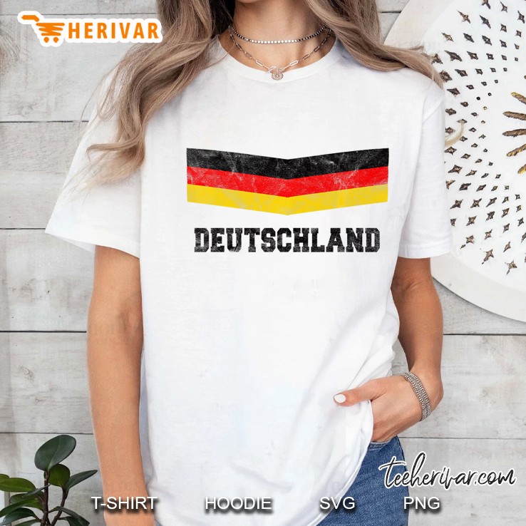 Germany Vintage German Flag Deutschland Logo Premium Ladies Tee