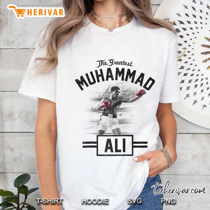 Muhammad Ali Standing Tal Raglan Baseball Tee Hoodie