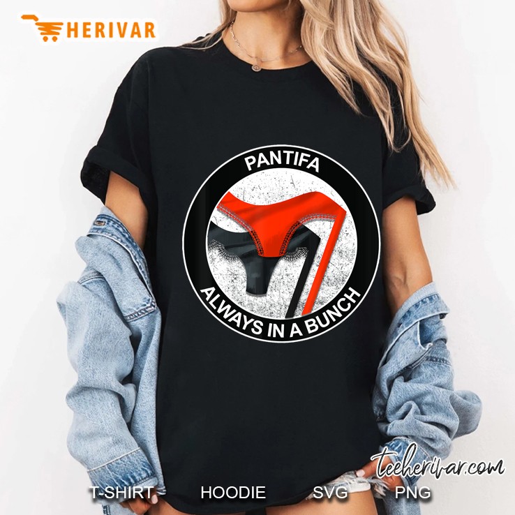 Antifa Or Pantifa Always In A Bunch! Funny 2-Sided Shirt Ladies Tee
