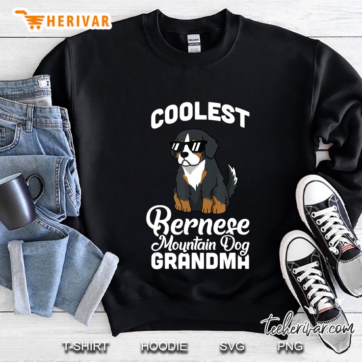 Coolest Bernese Mountain Dog Grandma Funny Dog Gift Sweatshirt