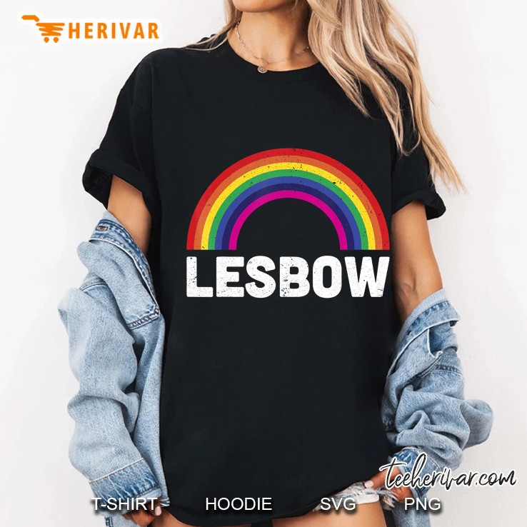 Lgbt Lesbow Rainbow Lesbian Pride Love Gift Ladies Tee