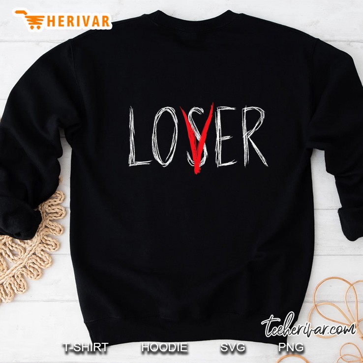 Loser Lover Shirt Horror Novelty Scary Movie Loser Lover Sweatshirt