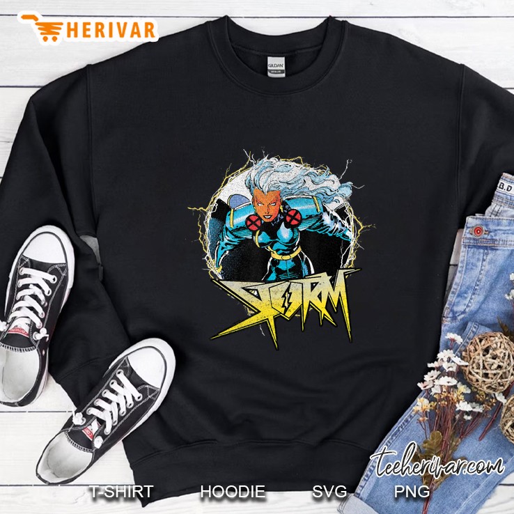 Marvel X-Men Storm Circle Portrait Logo Sweatshirt