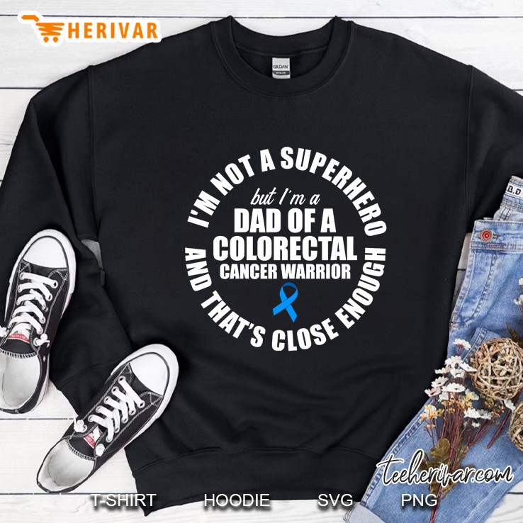 Mens Colorectal Cancer Survivor Dad Hero Crc Warrior Sweatshirt