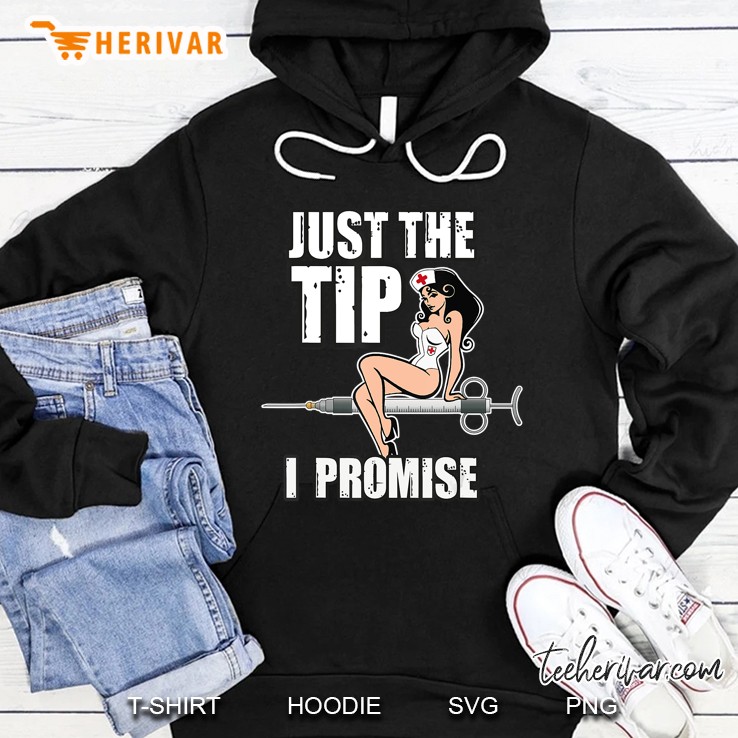 Nurse Doctor Just The Tip Syringe Sexy Pinup Girl Gif Hoodie