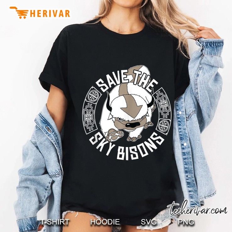 Save The Sky Bisons With Bison Head Hoodie