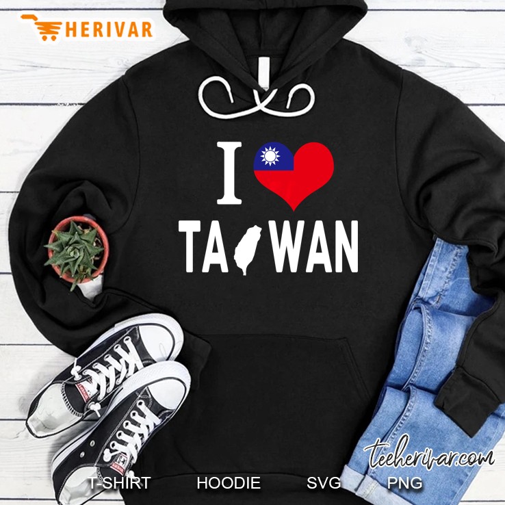 Taiwan Flag Republic Of China Roc Flag Map Tee Hoodie
