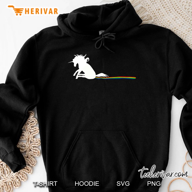 Unicorn Dragging Rainbows- Funny Adult S Gifts Hoodie