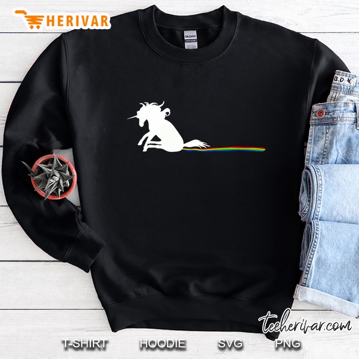Unicorn Dragging Rainbows- Funny Adult S Gifts Sweatshirt