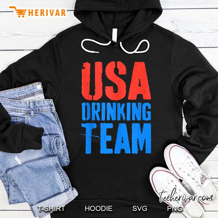 Usa Drinking Team 4Th Of July Gift Hoodie