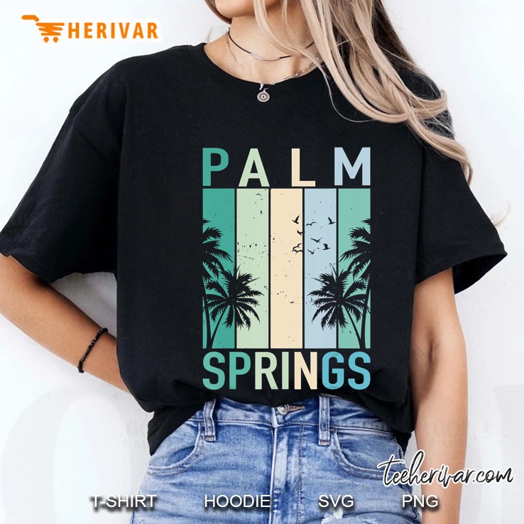 Vintage Palm Springs California Ca Vacation Ladies Tee