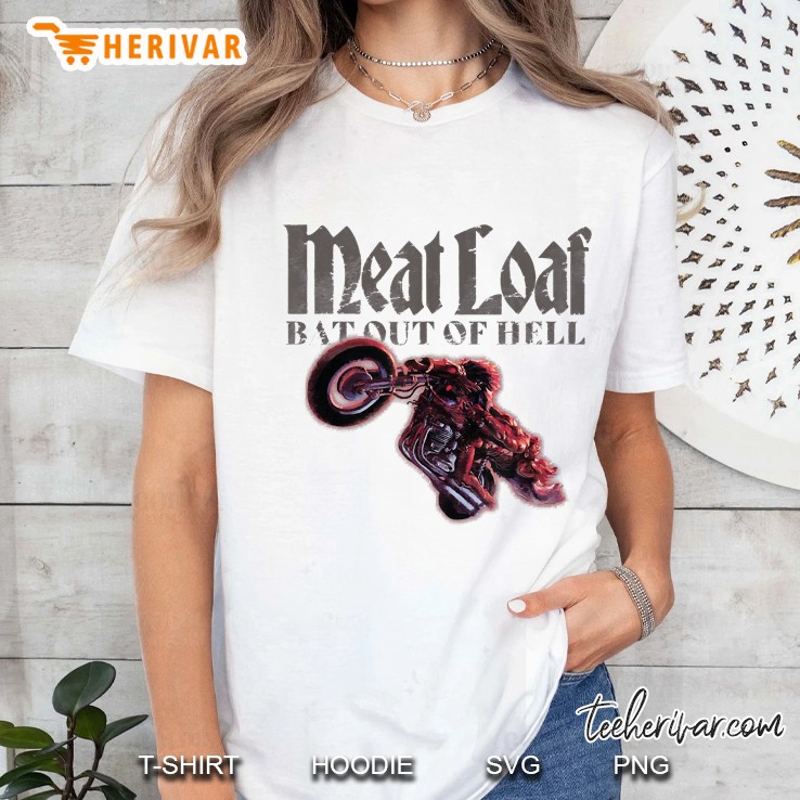 Meat Loaf Bat Out Of Hell Bike Ladies Tee