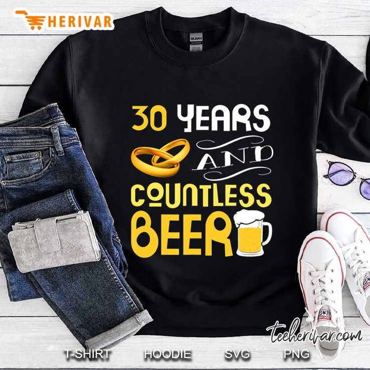 30 Years Wedding Anniversary Gif Countless Beer Lover Mugs