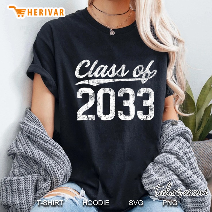 Class Of 2033 Grow With Me Graduation Gifts Hoodie