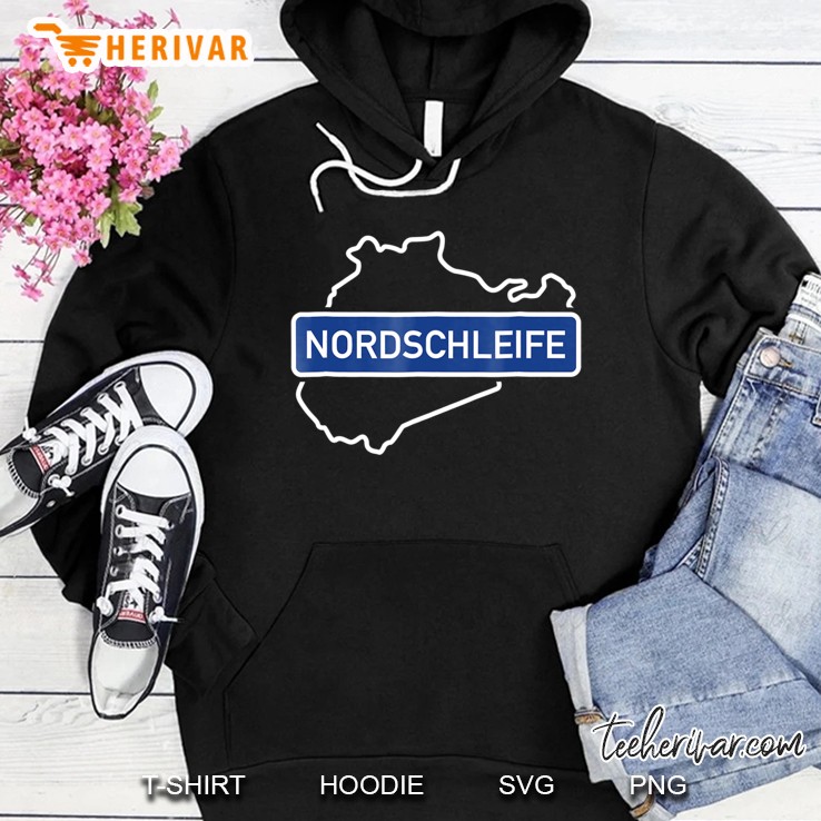 Nordschleife Track Outline Tee Shirt Mugs