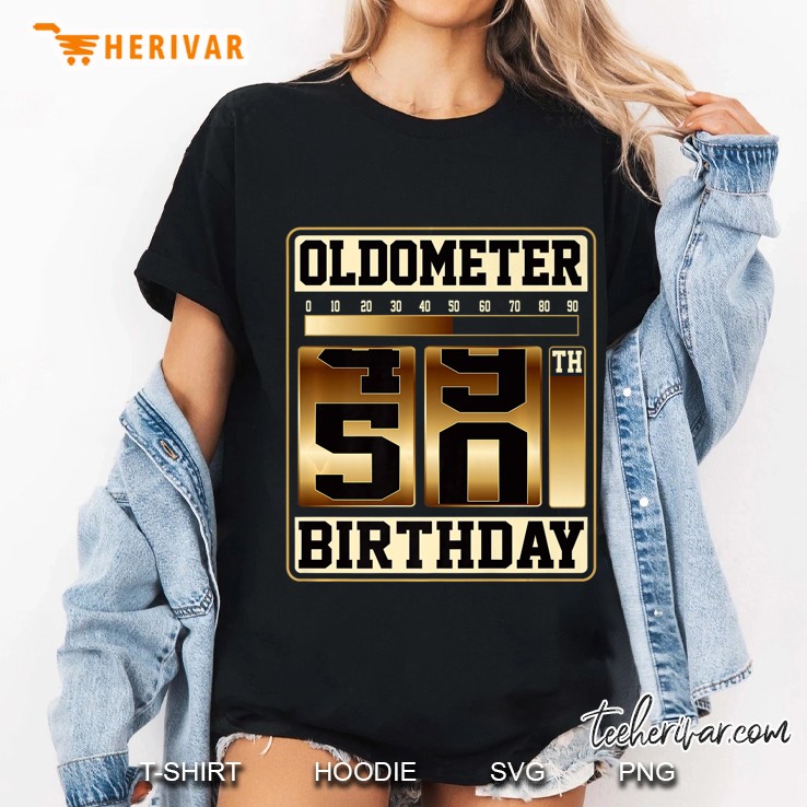 Oldometer 49-50 Shirt 50 Oldometer Shirt Fathers Day Gift Premium Hoodie