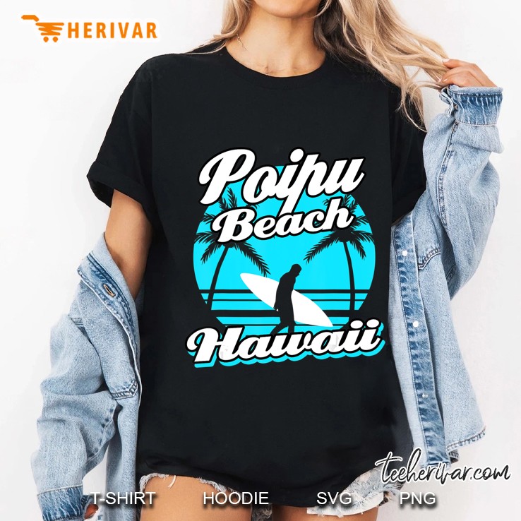Poipu Beach Hawaii Holiday Vacation Trip Honeymoon Gift Ladies Tee