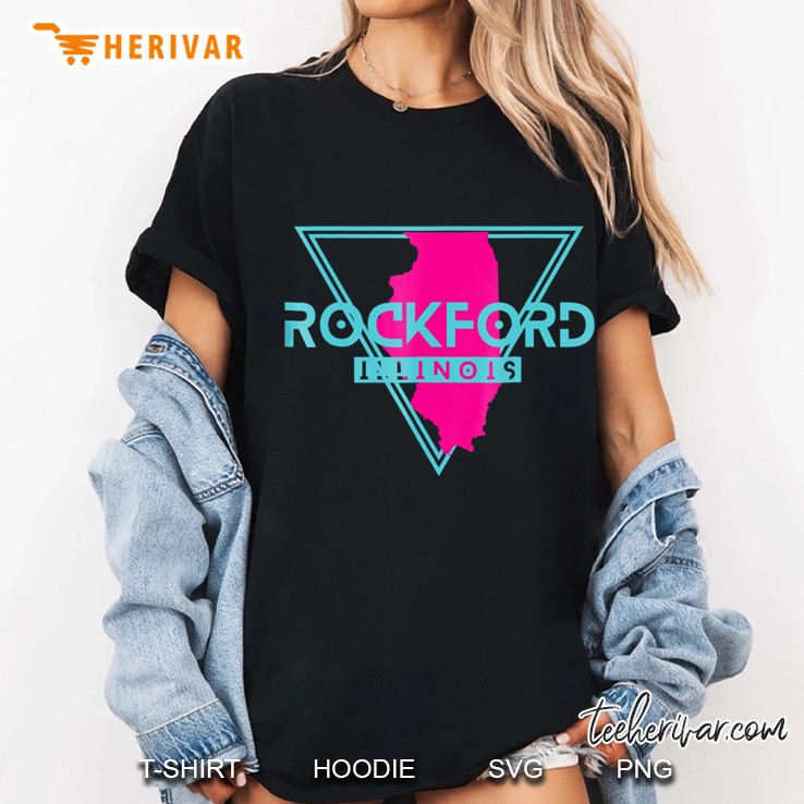 Rockford Illinois Triangle Il Souvenirs Ladies Tee