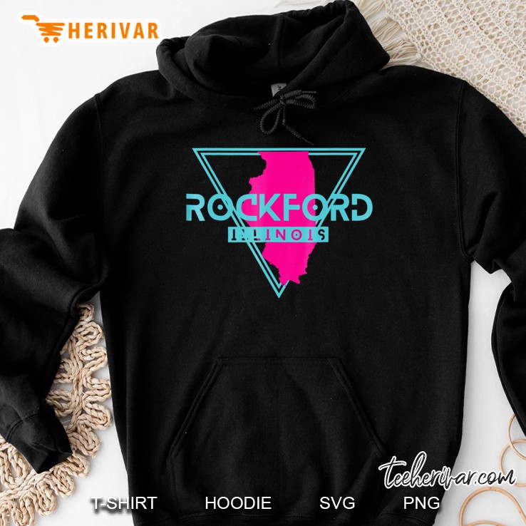 Rockford Illinois Triangle Il Souvenirs Hoodie