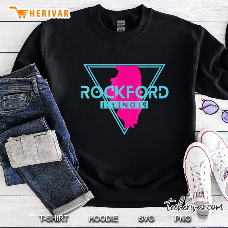 Rockford Illinois Triangle Il Souvenirs Sweatshirt