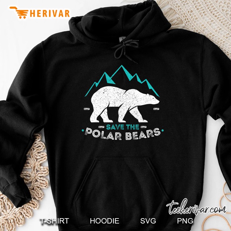 Save Polar Bears Shirt Animal Vintage Retro Gift Tee Mugs