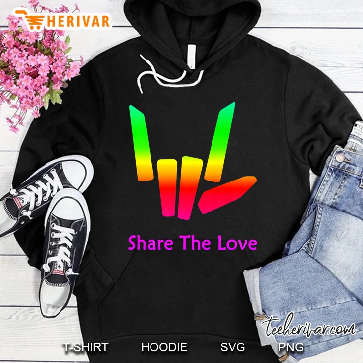 Share The Love Merch For Kids And Youth - Back Side Premium Hoodie