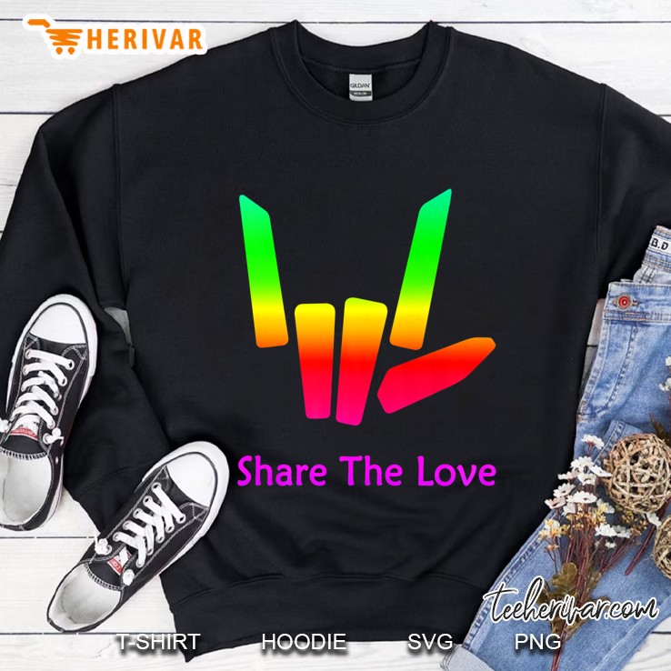 Share The Love Merch For Kids And Youth - Back Side Premium Sweatshirt