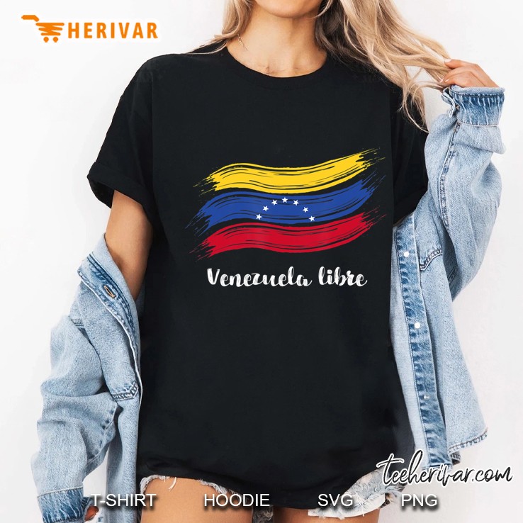 Venezuela Libre 7 Stars Flag Ladies Tee