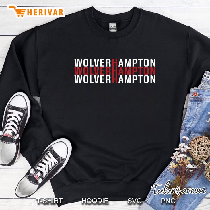 Wolverhampton S For Men Women Slick Font England Flag Sweatshirt