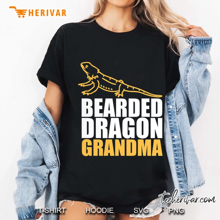 Womens Bearded Dragon Grandma Premium Hoodie