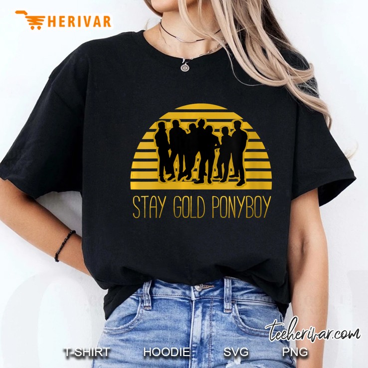 Womens Stay Gold Ponyboy V-Neck Ladies Tee