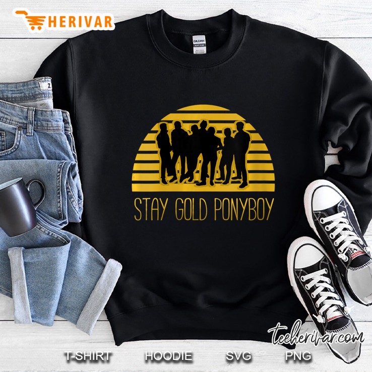 Womens Stay Gold Ponyboy V-Neck Sweatshirt