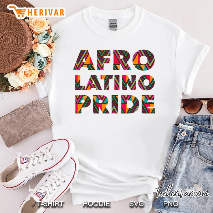 Afro Latino Pride African Pattern Black History Shirt