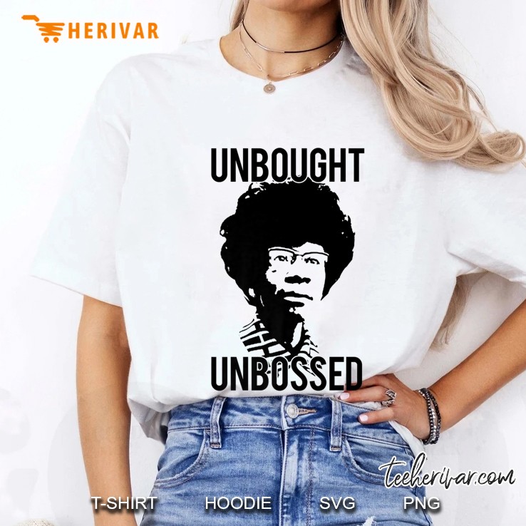Unbought Unbossed Shirley Chisholm Meme Icon Gift Premium Ladies Tee