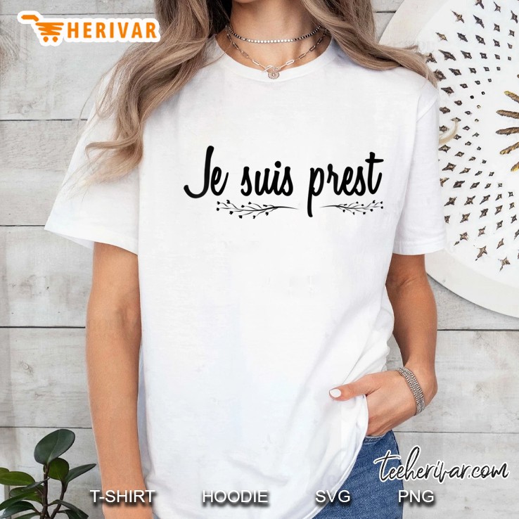 Womens Je Suis Prest Scots Scotland V-Neck Ladies Tee