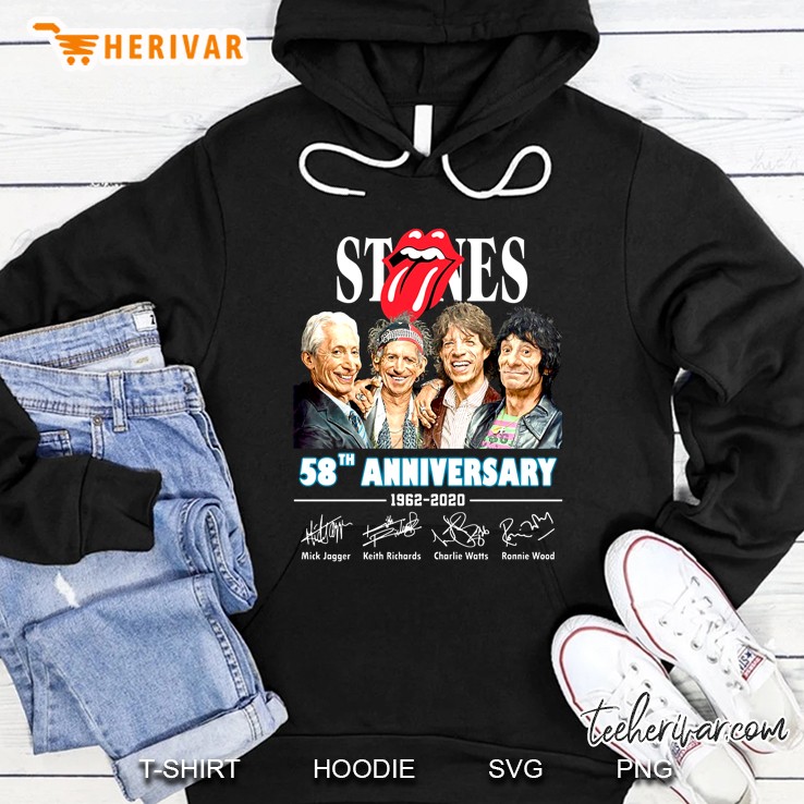 Stones 58th Anniversary 1962-2020 Signatures Version Hoodie
