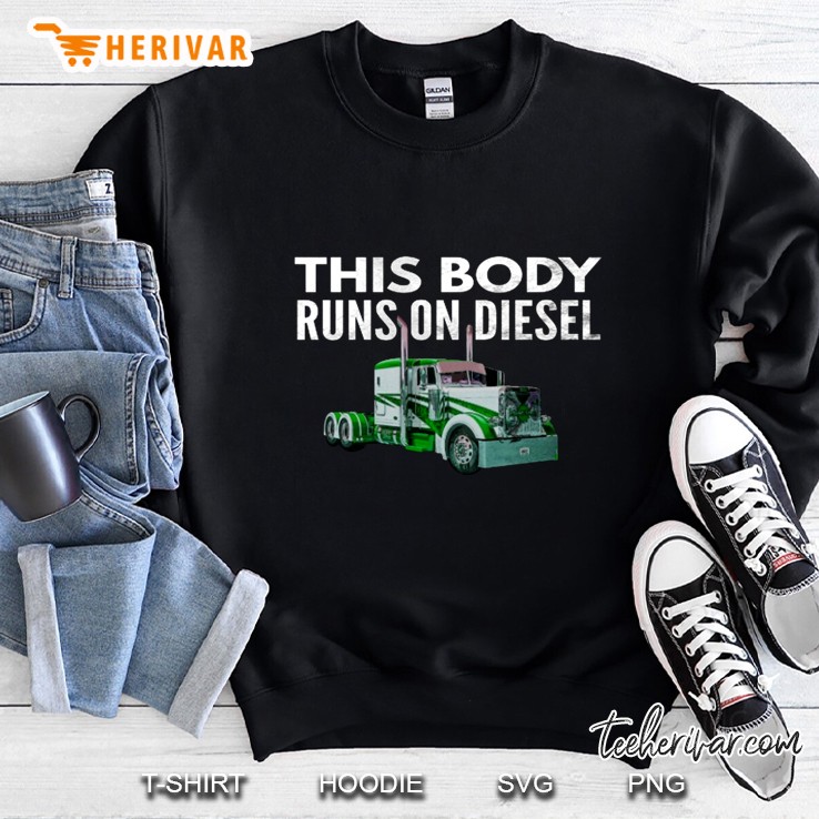 The Body Runs On Diesel Trucker Mugs