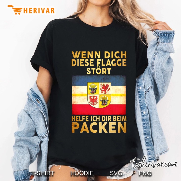 Wenn Dich Diese Flagge Stört Helfe Ich Dir Beim Packen Mecklenburg-Vorpommern Flag Ladies Tee