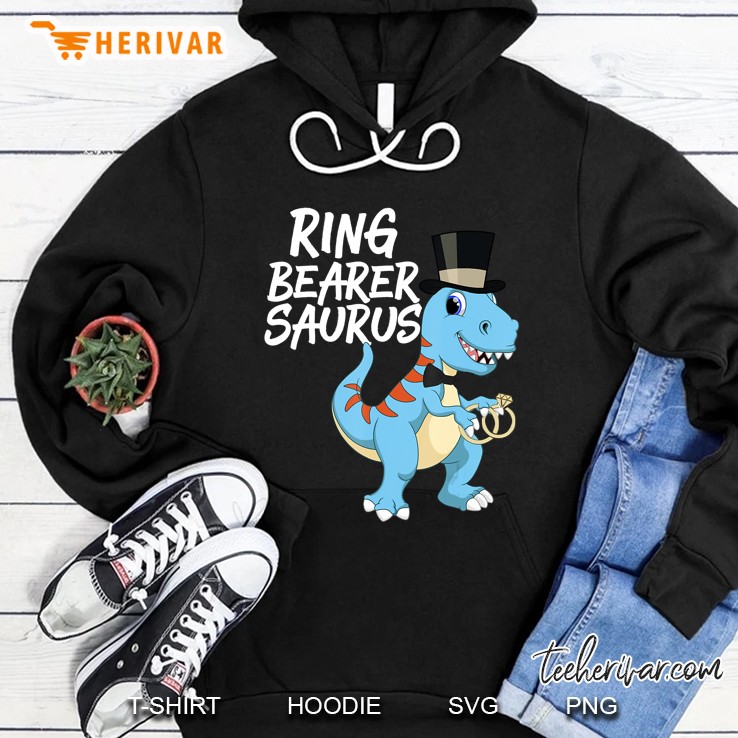 Boys Ring Bearer Dinosaur Rex Wedding Party Gift Hoodie