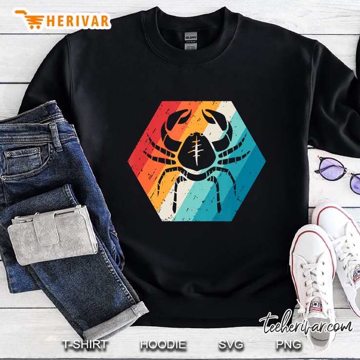 Cancer Zodiac Sign Retro Astrology Birthday Gift Sweatshirt