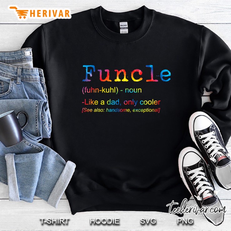 Funcle Definition Funny Joke Tie Dye Gift For Uncle Mugs