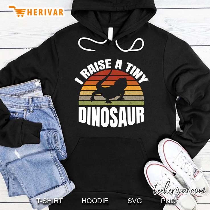 Funny Bearded Dragon Retro Pet Lizard Lover Reptile Gift Hoodie