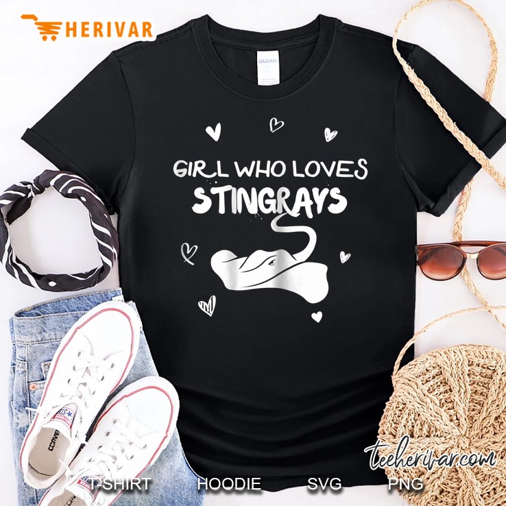 Girl Who Loves Stingrays Women Sea Manta Lover Shirt