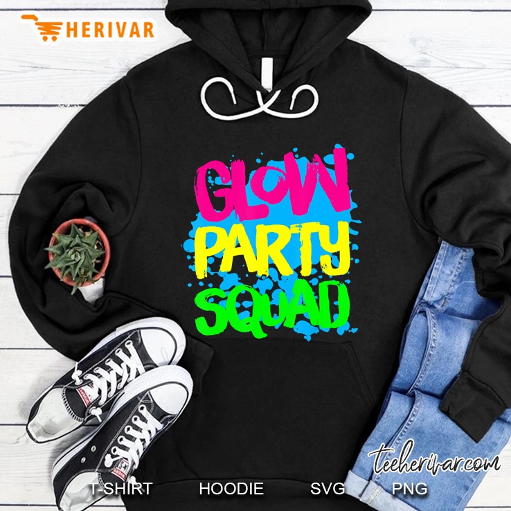 Glow Party Squad Paint Splatter Effect Glow Party Shirt Mugs