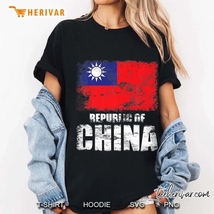 Taiwan Flag Republic Of China Roc Flag Ladies Tee