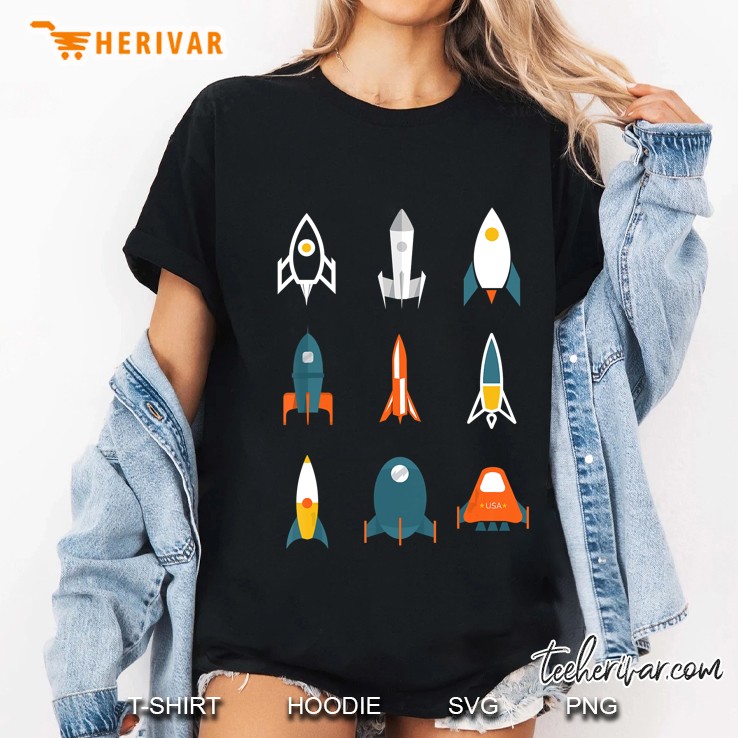 Types Of Space Rockets Astronaut Gif For Kids, Boys Hoodie